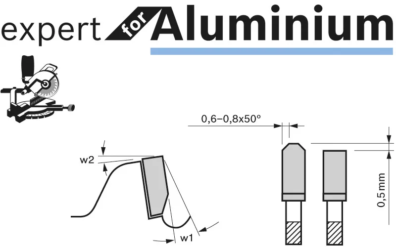 Lame BOSCH expert for aluminium pour scie à onglets